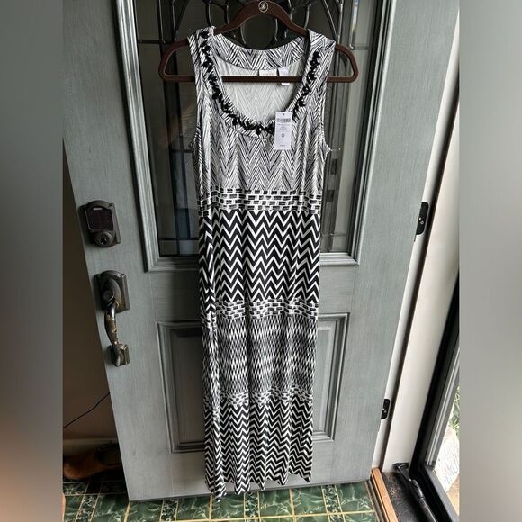 NWT Chicos Embellished Tank Maci Dress - Picture 2 of 7
